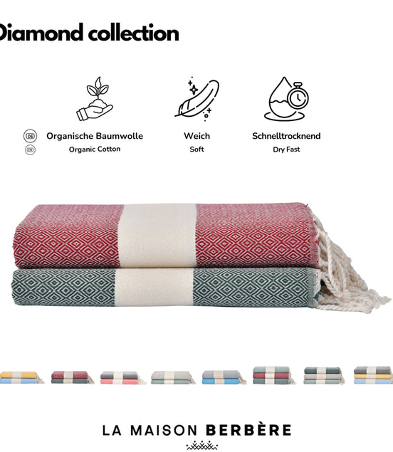 Diamond Elegance Kollektion: Rubinrot & Smaragdgrün