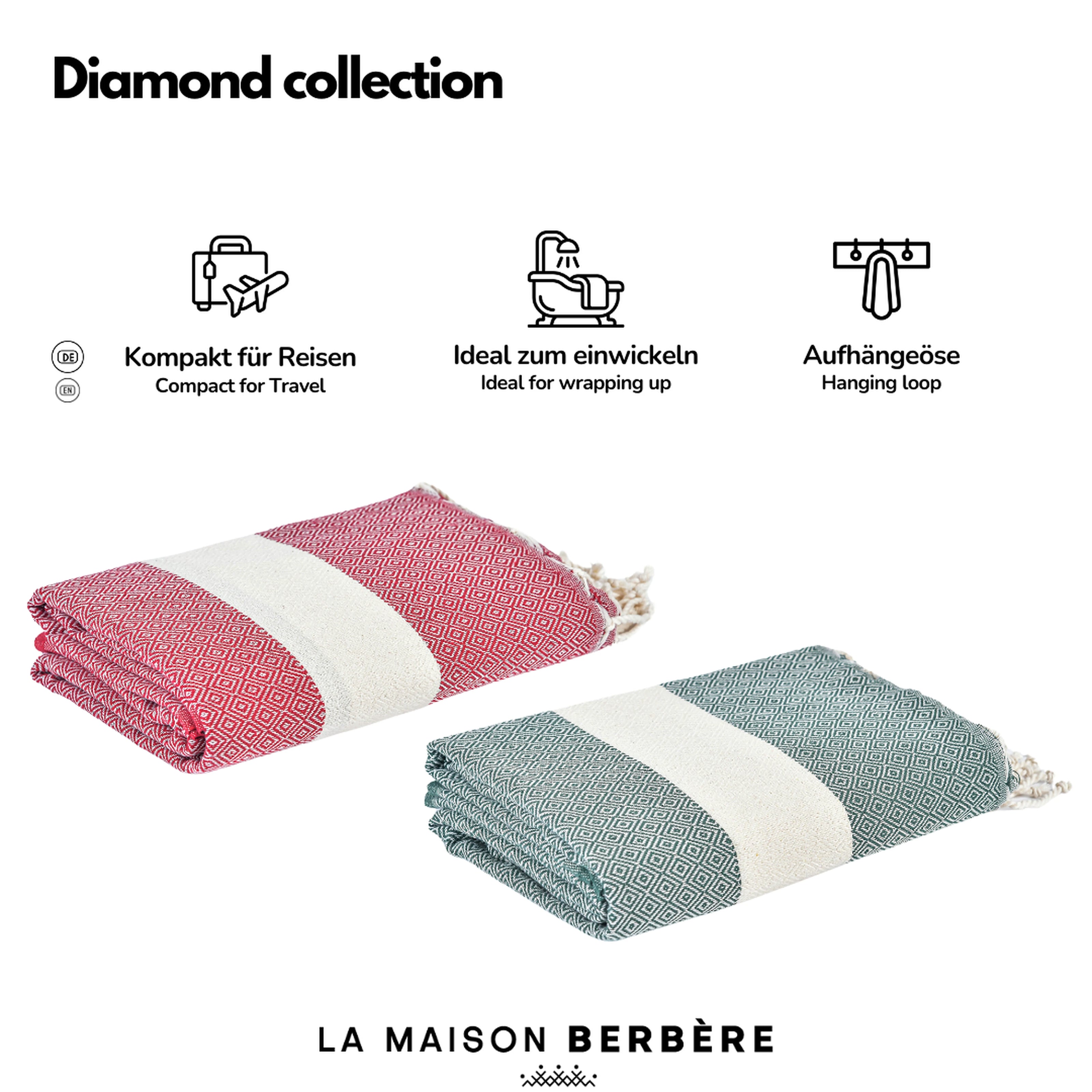 Diamond Elegance Collection: Ruby Red & Emerald Green