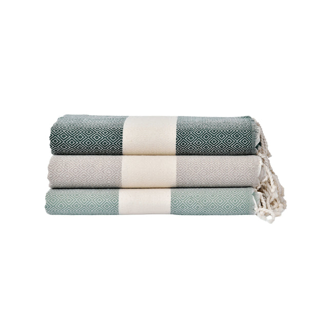 Diamond Oasis Collection: Emerald Green, Taupe and Olive Green