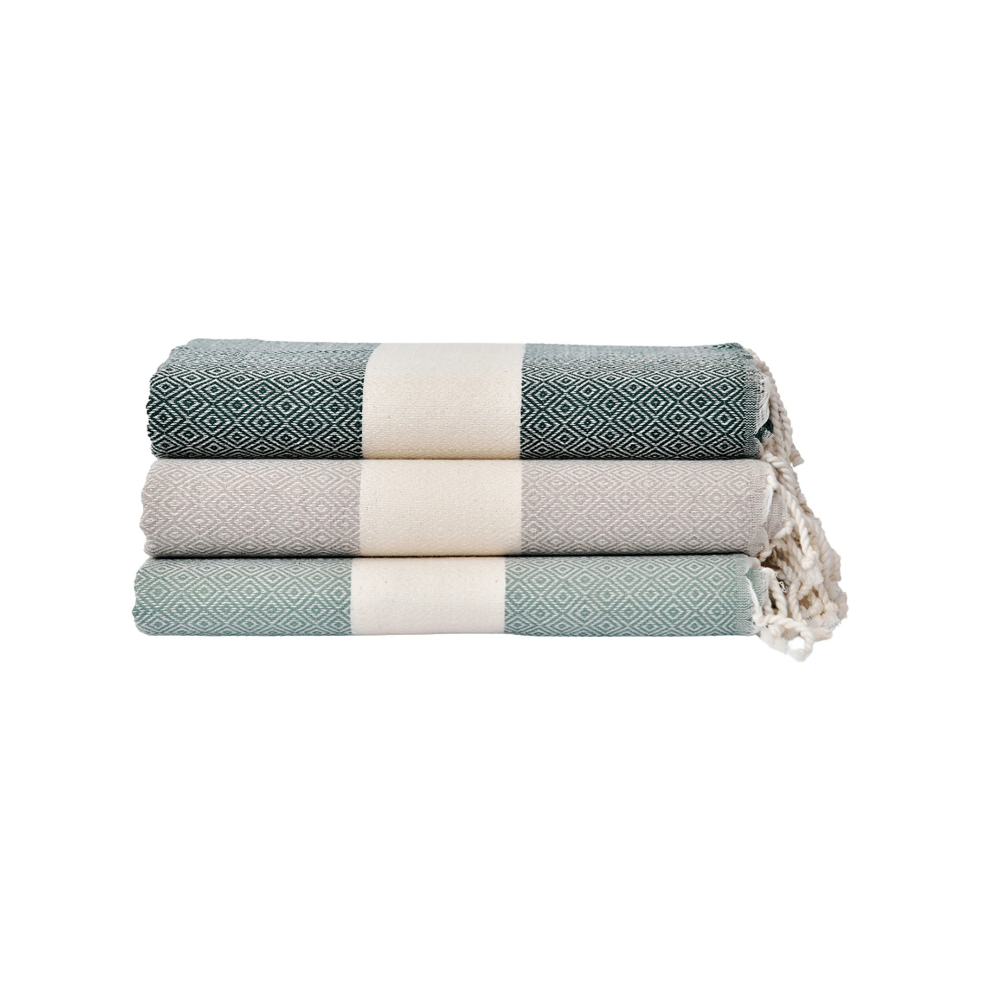 Diamond Oasis Collection: Emerald Green, Taupe and Olive Green