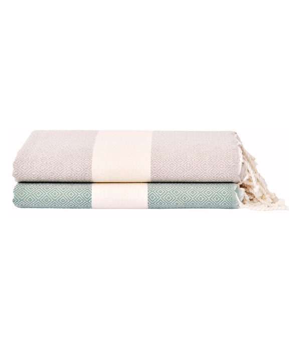 Diamond Serenity Collection: Olive Green and Taupe