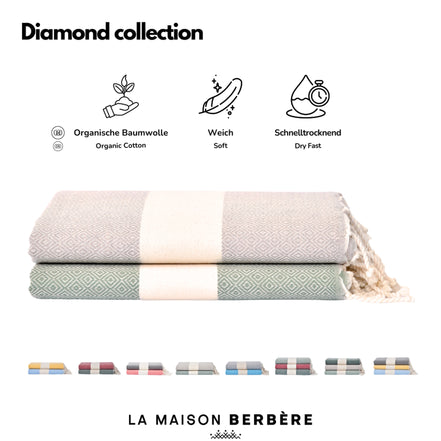 Diamond Serenity Collection: Olive Green and Taupe