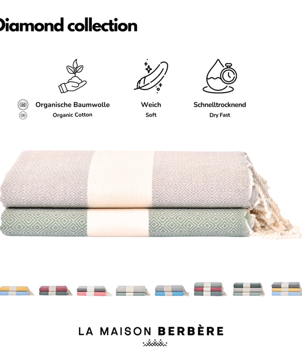 Diamond Serenity Collection: Olive Green and Taupe