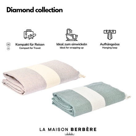 Diamond Serenity Collection: Olive Green and Taupe