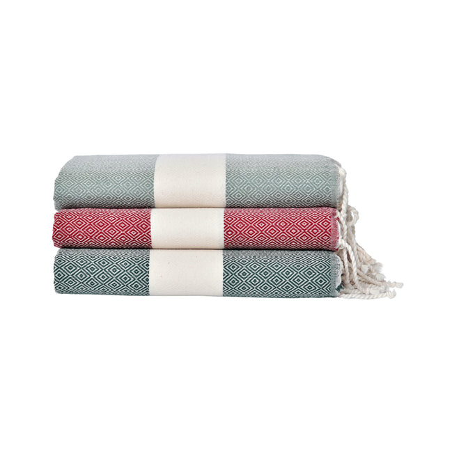 Diamond Triad Collection: Ruby Red, Emerald Green and Classic Gray