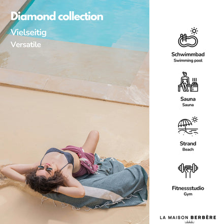 Diamond Triad Collection: Ruby Red, Emerald Green and Classic Gray