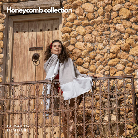 Honeycomb Tranquility Collection: Dark Green, Cream &amp; Sage Green