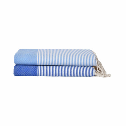 Honeycomb Skies Collection: Royal &amp; Sky Blue