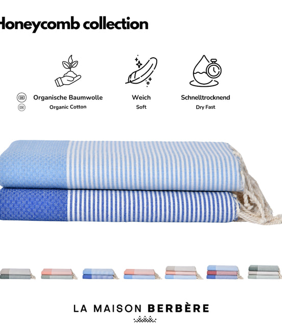 Honeycomb Skies Collection: Royal & Sky Blue