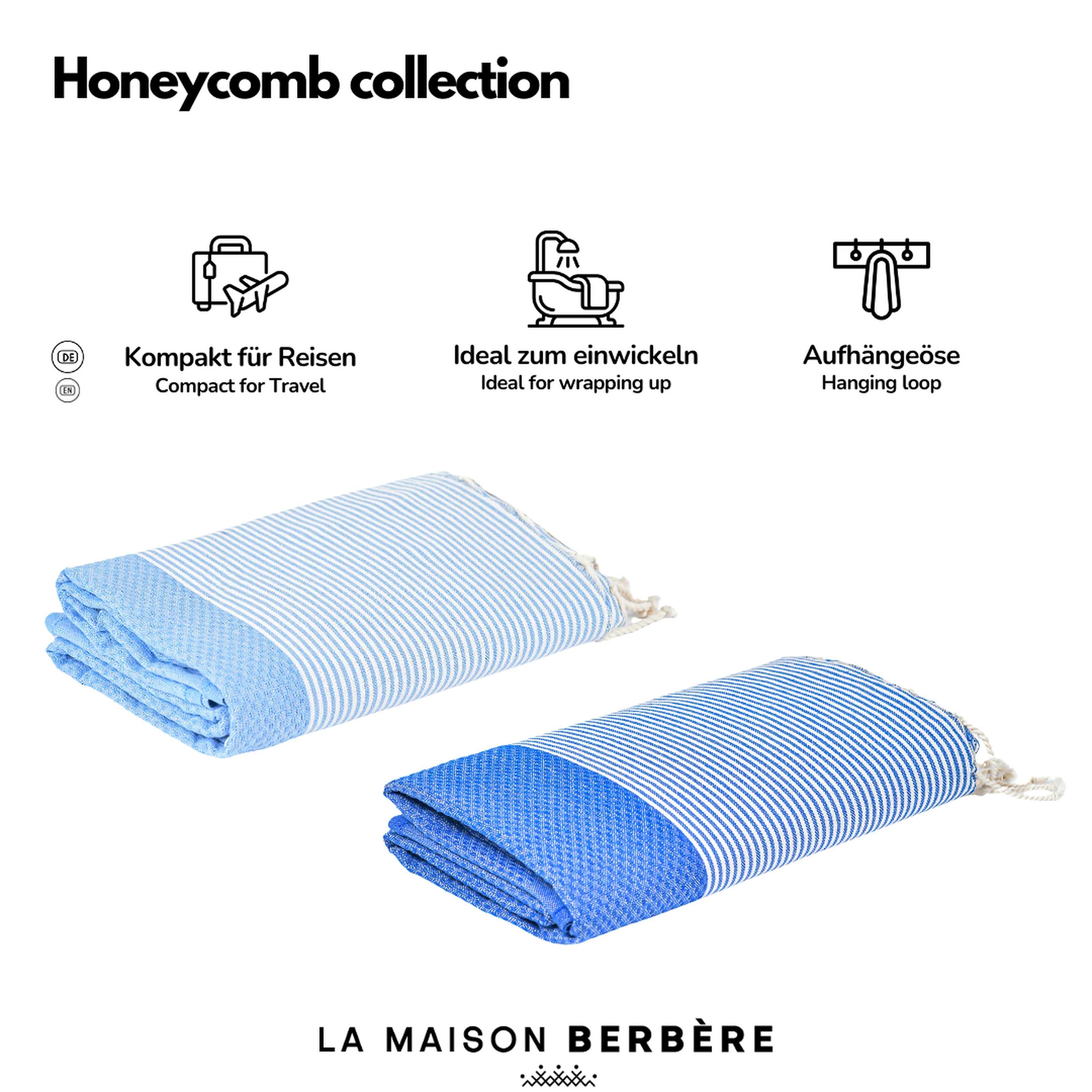 Honeycomb Skies Collection: Royal & Sky Blue