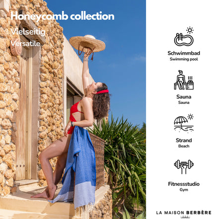 Honeycomb Skies Collection: Royal &amp; Sky Blue