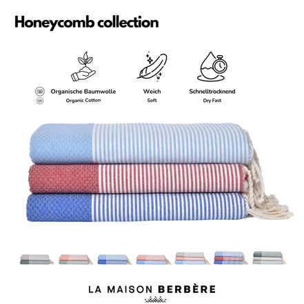 Honeycomb Vivid Collection: Royal Blue, Bordeaux & Sky Blue