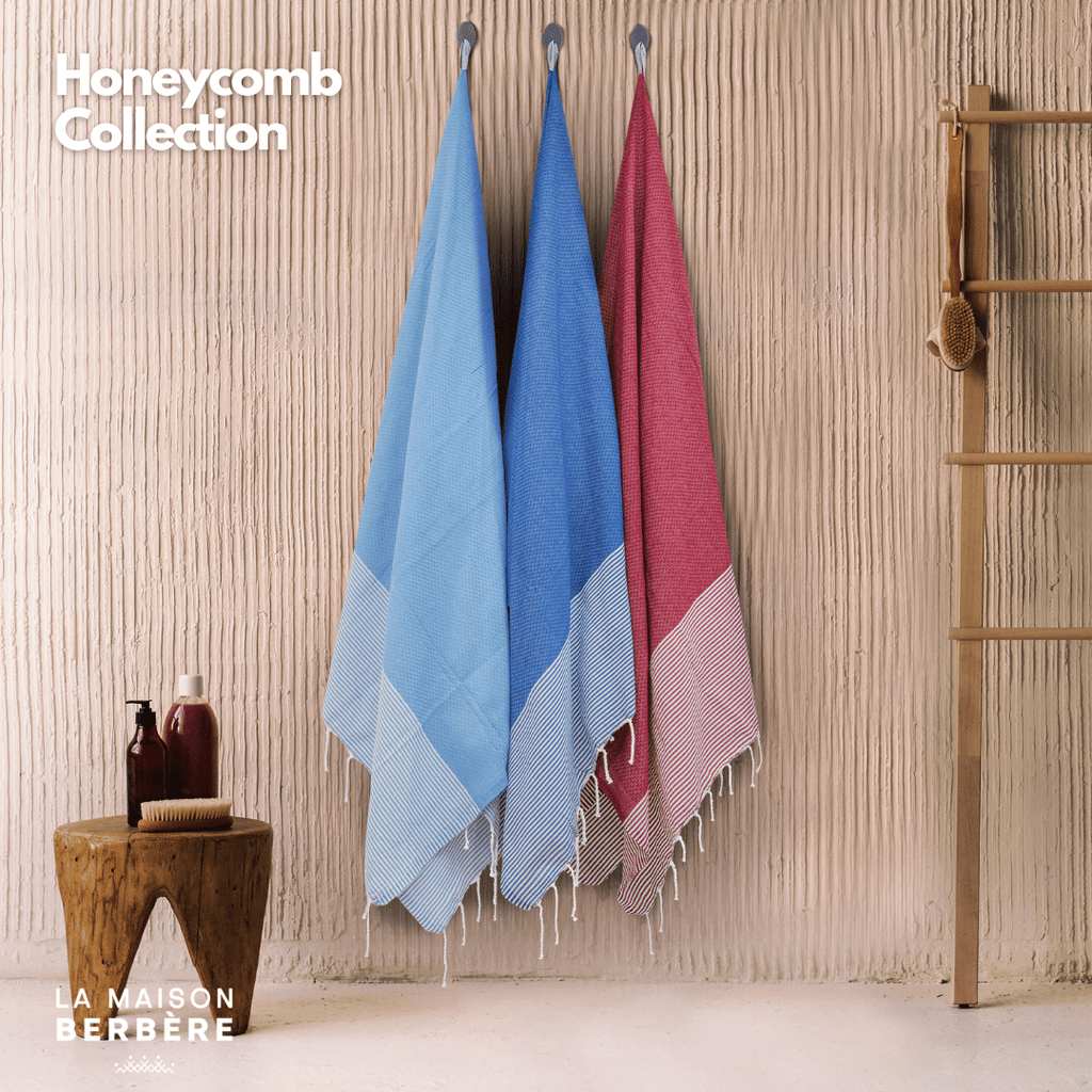 Honeycomb Vivid Collection: Royal Blue, Bordeaux & Sky Blue