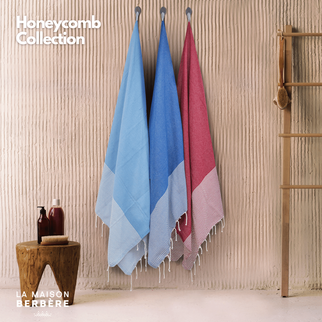 Honeycomb Vivid Collection: Royal Blue, Bordeaux & Sky Blue