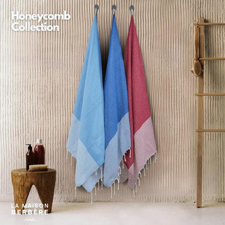 Honeycomb Vivid Collection: Royal Blue, Bordeaux & Sky Blue