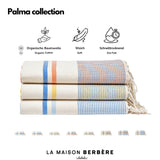 Produktübersicht des Palma Medina Sets mit Material- und Pflegehinweisen
