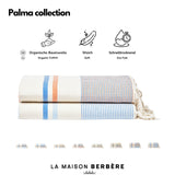 Produktübersicht des Palma Numidia Sets mit Material- und Pflegehinweisen