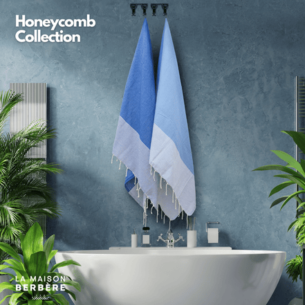 Honeycomb Skies Collection: Royal &amp; Sky Blue
