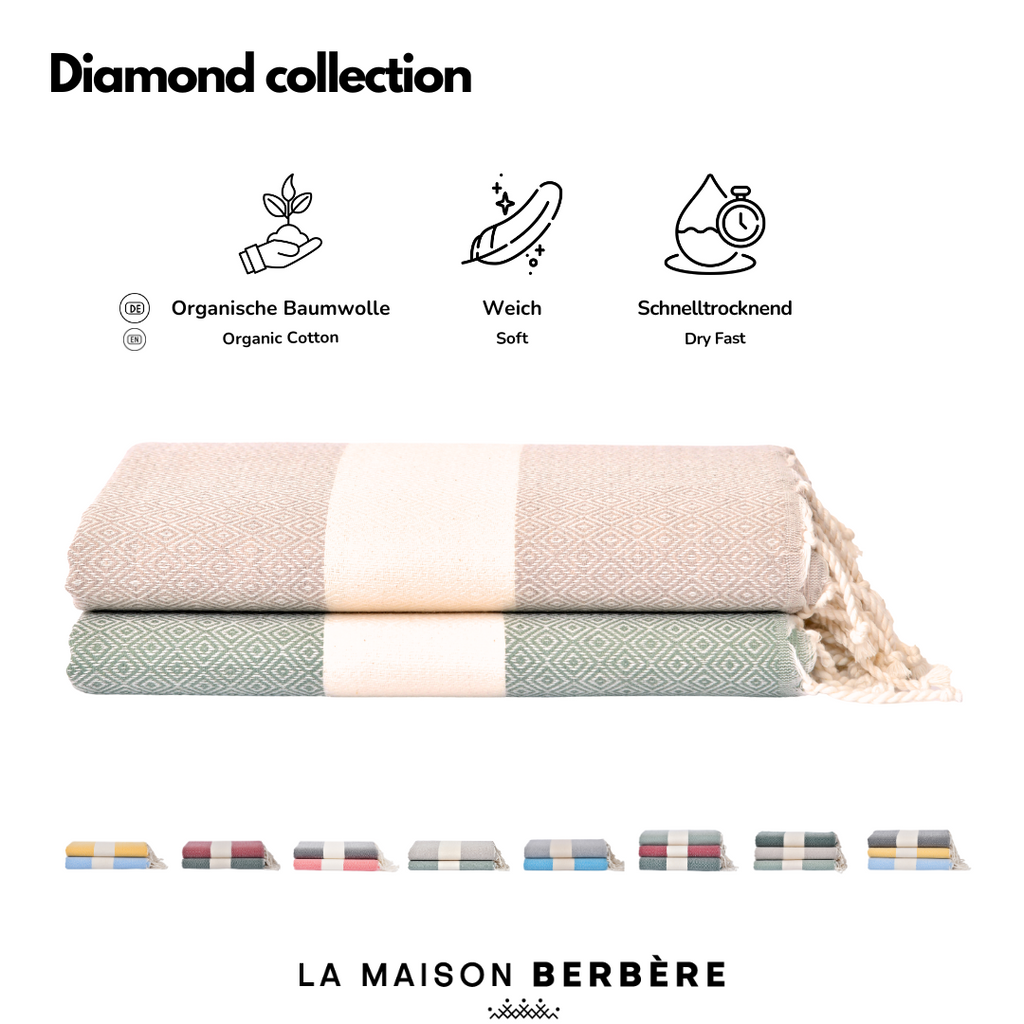 Diamond Serenity Kollektion: Olivgrün und Taupe