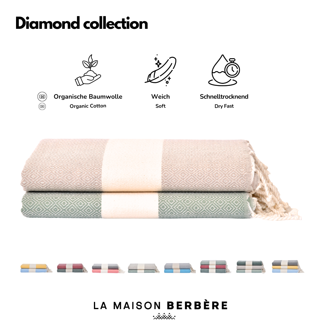 Diamond Serenity Kollektion: Olivgrün und Taupe