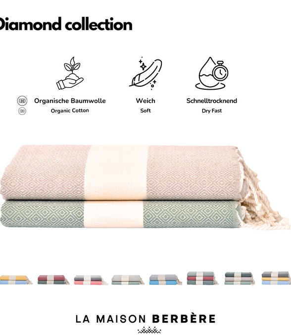 Diamond Serenity Kollektion: Olivgrün und Taupe