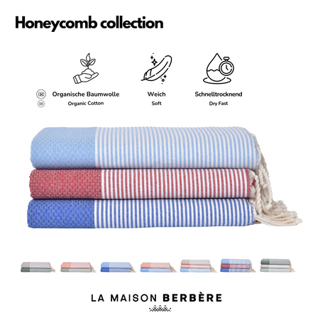 Honeycomb Vivid Collection: Royal Blue, Bordeaux & Sky Blue