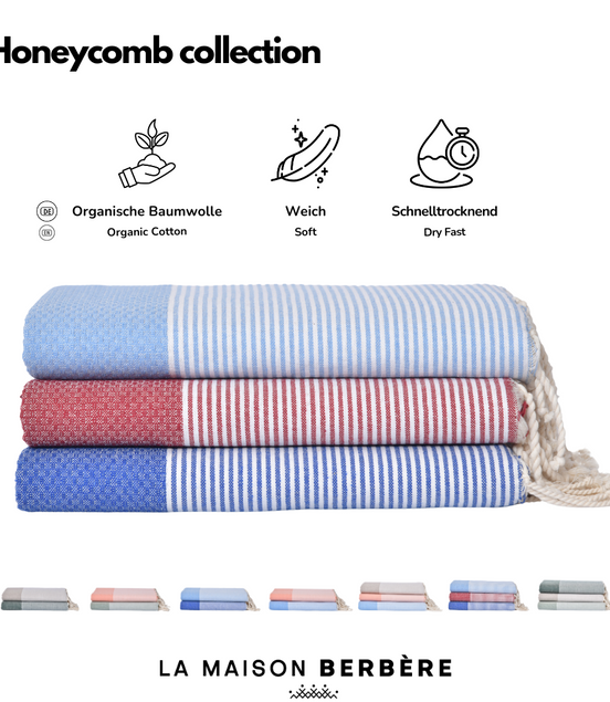 Honeycomb Vivid Collection: Royal Blue, Bordeaux & Sky Blue