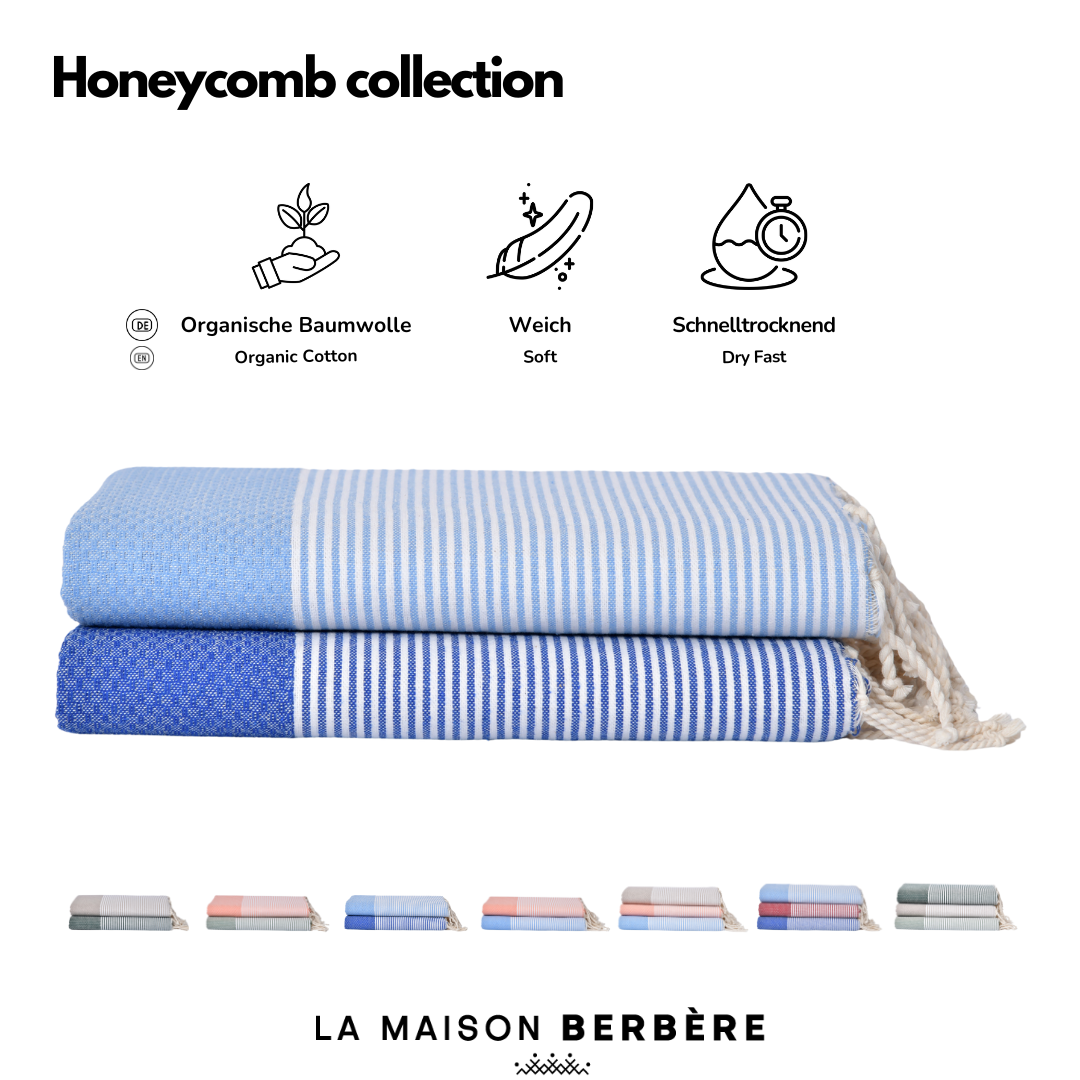 Honeycomb Skies Collection: Royal & Sky Blue