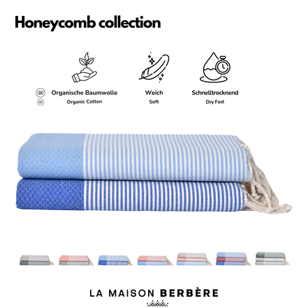 Honeycomb Skies Collection: Royal &amp; Sky Blue