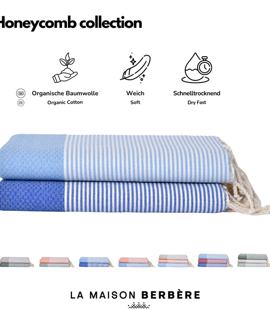 Honeycomb Skies Collection: Royal & Sky Blue