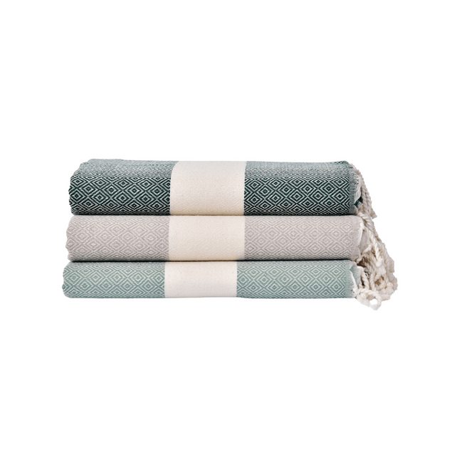 Diamond Oasis Collection: Emerald Green, Taupe and Olive Green