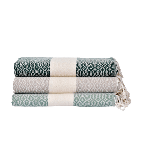 Diamond Oasis Kollektion: Smaragdgrün, Taupe und Olivgrün