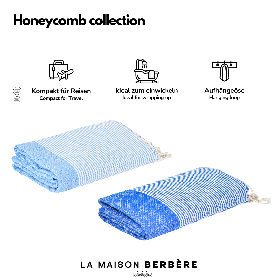 Honeycomb Skies Collection: Royal & Sky Blue