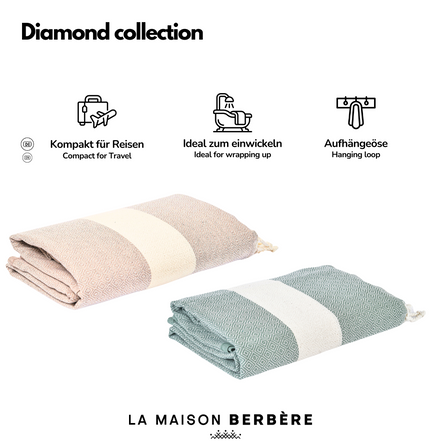 Diamond Serenity Collection: Olive Green and Taupe