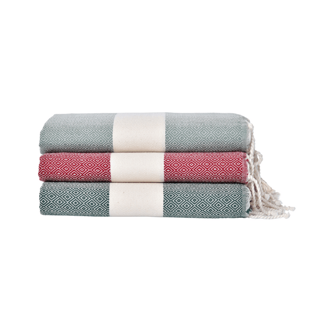 Diamond Triad Collection: Ruby Red, Emerald Green and Classic Gray