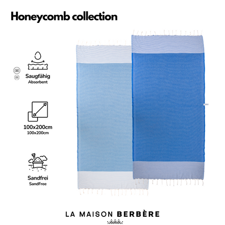 Honeycomb Skies Collection: Royal &amp; Sky Blue