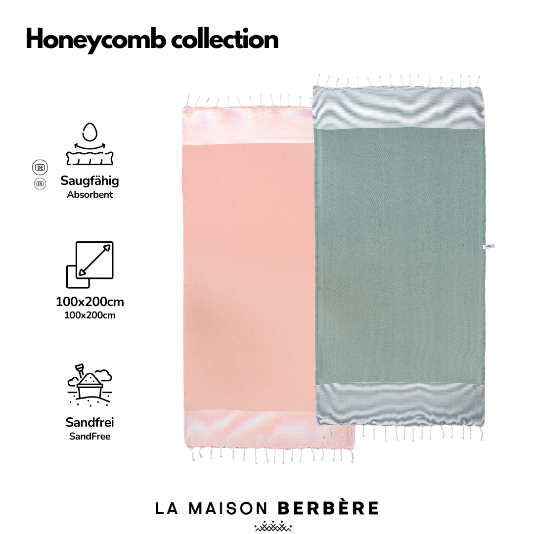 Honeycomb Blush Kollektion: Lachsrosa & Salbeigrün