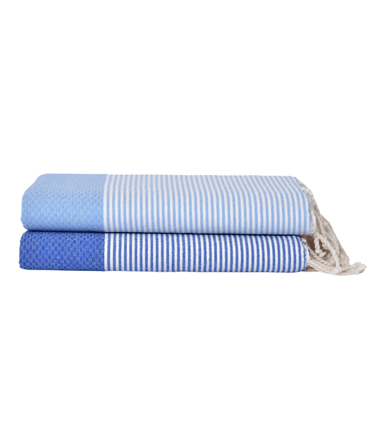 Honeycomb Skies Collection: Royal & Sky Blue