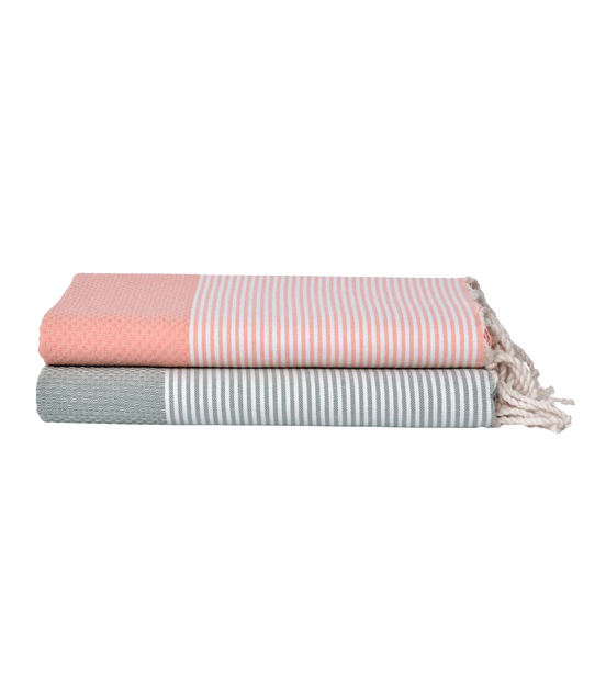 Honeycomb Blush Kollektion: Lachsrosa & Salbeigrün