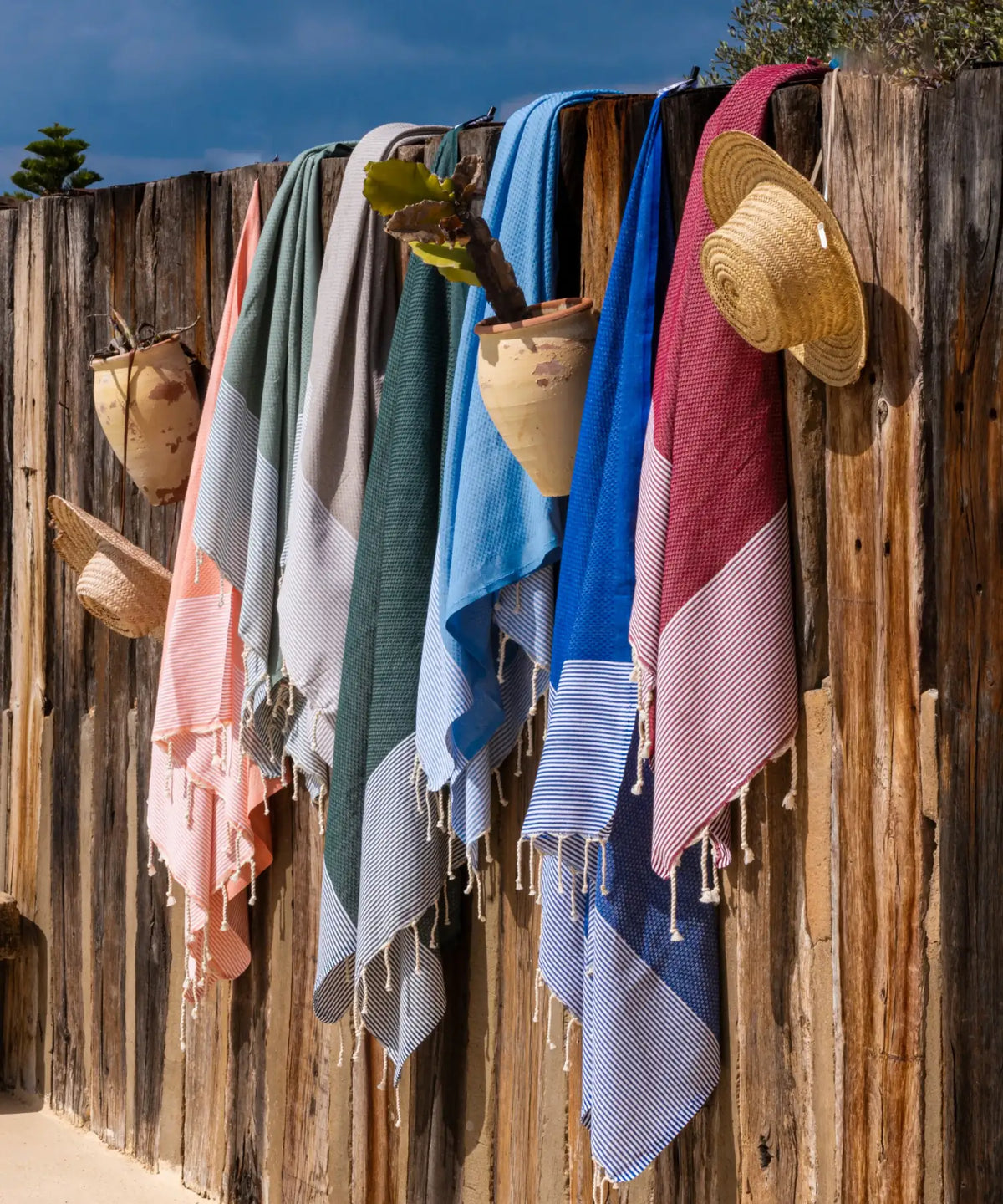 Fouta-Tücher der Honeycomb-Kollektion